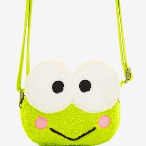 Loungefly Keroppi Plush Figural Crossbody Bag